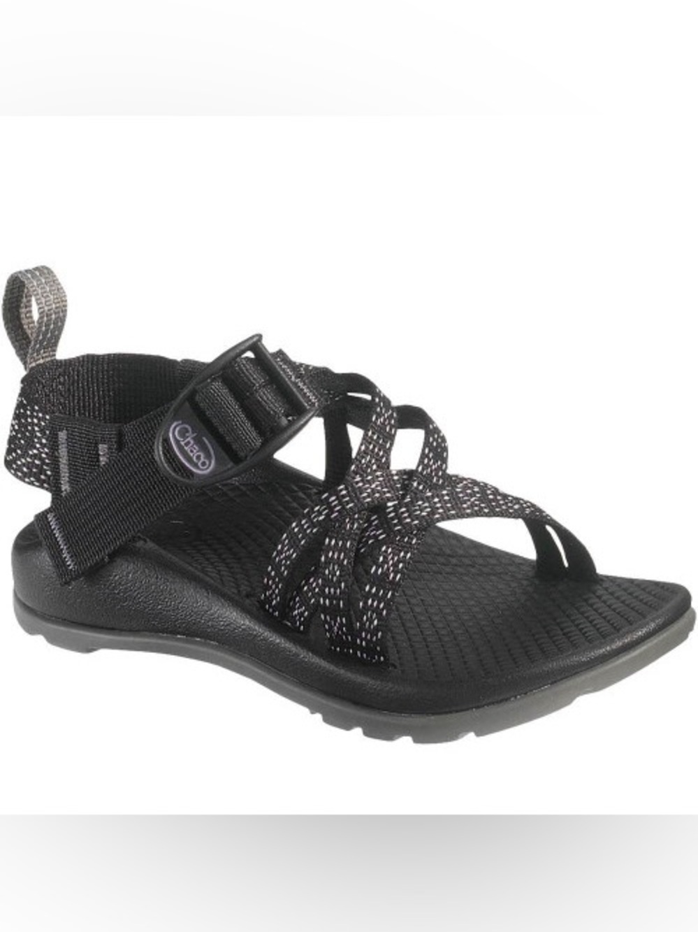 Chaco Kids Youth Z/Cloud Sandals Size 4 Black Speckled Outdoor Sport Sandals